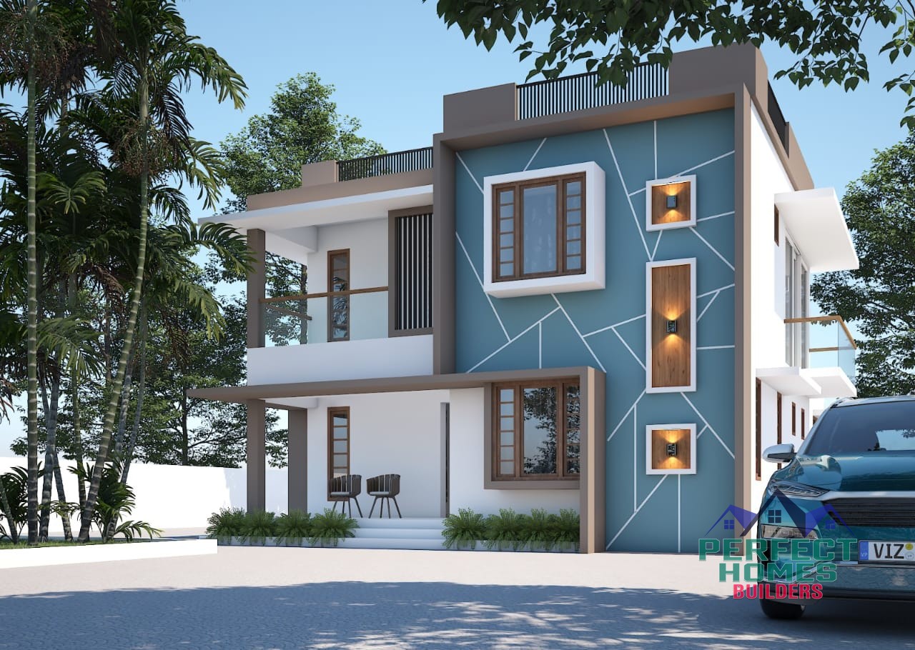 The Geometric Cerulean Villa